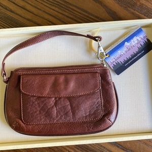 Osgoode Marley Brown Leather Wristlet